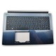 Carcasa superioara cu tastatura palmrest Laptop, Acer, Aspire 5 A515-41G, 6B.GZ7N2.001, 6BGZ7N2001, AM20X000D50, iluminata, albastra, layout US