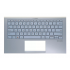Carcasa superioara cu tastatura palmrest Laptop, Asus, ZenBook S13 UX392F, UX392FA, UX392FN, 90NB0KZ1-R31UI0, 90NB0KZ1-R31US0, 13N1-6XA0611, iluminata, bluemarin, layout US