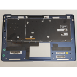Carcasa superioara cu tastatura palmrest Laptop, Asus, ZenBook 3 Deluxe UX490U, UX490UA, UX490UAK, UX490UAR, 90NB0EI1-R30590, 13NB0EI1AM1202184, ilumianta, albastra, layout US