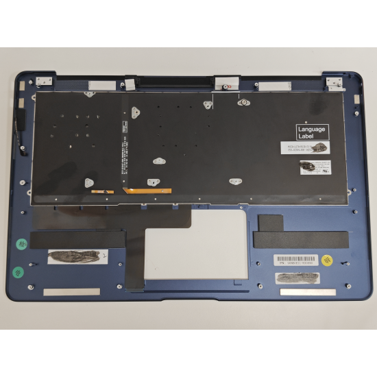 Carcasa superioara cu tastatura palmrest Laptop, Asus, ZenBook 3 Deluxe UX490U, UX490UA, UX490UAK, UX490UAR, 90NB0EI1-R30590, 13NB0EI1AM1202184, ilumianta, albastra, layout US