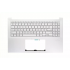 Carcasa superioara cu tastatura palmrest Laptop, Asus, VivoBook Pro 15 M3500Q, M3500QA, M3500QC, 90NB0UT1-R31UI0, 90NB0UT1-R31US0, 39XJETAJN10, 3SXJDKSJN00, M3500QC-2S, iluminata, argintie, layout US