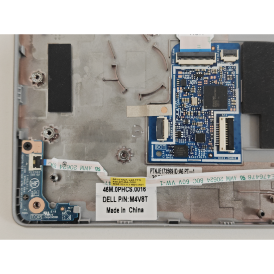 Carcasa superioara palmrest Laptop, Dell, Latitude 5530, P104F, P104F005, M4V8T, 0M4V8T, 46M.0PHCS.0016, 460.0PH0L.001, argintie