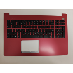 Carcasa superioara cu tastatura palmrest Laptop, Asus, F502C, F502CA, 13NB00I3AP0301, 13N0-P1A0H01, X502CA-1C, X502CA-1C, rosie, layou US