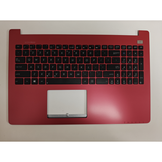 Carcasa superioara cu tastatura palmrest Laptop, Asus, F502C, F502CA, 13NB00I3AP0301, 13N0-P1A0H01, X502CA-1C, X502CA-1C, rosie, layou US