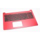 Carcasa superioara cu tastatura palmrest Laptop, Asus, F502C, F502CA, 13NB00I3AP0301, 13N0-P1A0H01, X502CA-1C, X502CA-1C, rosie, layou US