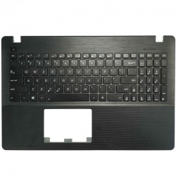 Carcasa superioara cu tastatura palmrest Laptop, Asus, Y582V, Y582VB, Y582VC, Y582VL, 90NB083B-R31US0, 13NB03VBAP0301, 13N0-QKA0101, neagra, layout US