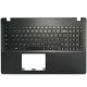 Carcasa superioara cu tastatura palmrest Laptop, Asus, Y582E, Y582EA, Y582EP, 90NB083B-R31US0, 13NB03VBAP0301, 13N0-QKA0101, neagra, layout US