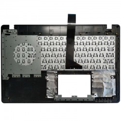Carcasa superioara cu tastatura palmrest Laptop, Asus, Y582V, Y582VB, Y582VC, Y582VL, 90NB083B-R31US0, 13NB03VBAP0301, 13N0-QKA0101, neagra, layout US