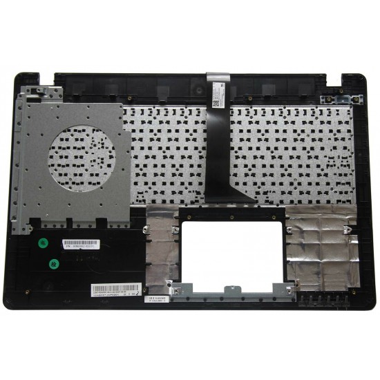 Carcasa superioara cu tastatura palmrest Laptop, Asus, FX550M, FX550MJ, 90NB0BBJ-R31US3, 13NB067JAP0101, 13N0-REA0F01, 13NB067JP01016, negru cu portocaliu, layout US