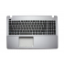 Carcasa superioara cu tastatura palmrest Laptop, Asus, FX550V, FX550VQ, FX550VX, 90NB00T1-R31US0, 13NB00T1AP1211, 13N0-PEA0Q11, 13NB00T1P25018, argintie, layout US