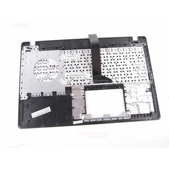 Carcasa superioara cu tastatura palmrest Laptop, Asus, FX550V, FX550VQ, FX550VX, 90NB00T1-R31US0, 13NB00T1AP1211, 13N0-PEA0Q11, 13NB00T1P25018, argintie, layout US