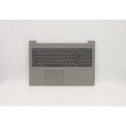 Carcasa superioara cu tastatura palmrest Laptop, Lenovo, ThinkBook 15p IMH Type 20V3, 5CB1B07610, AP1SC000300, AM1SC000700, FA1SC000300, iluminata, Miral Grey, layout US
