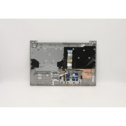 Carcasa superioara cu tastatura palmrest Laptop, Lenovo, ThinkBook 15p IMH Type 20V3, 5CB1B07610, AP1SC000300, AM1SC000700, FA1SC000300, iluminata, Miral Grey, layout US