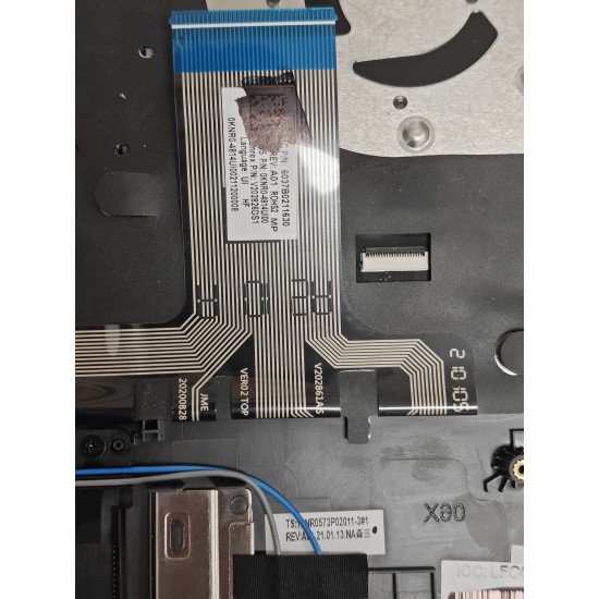 Carcasa superioara cu tastatura palmrest Laptop Gaming, Asus, ROG Strix G15 G513Q, G513QR, G513QM, 90NR0573-R31UI0, 90NR0573-R31US0, 6070B1886023, 13NR0573P02011-3, G513QM-1H, iluminata, RGB tasta per tasta, gri inchis, layout US