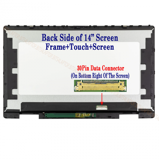 Ansamblu Display cu touchscreen Laptop 2-in-1, HP, Pavilion 14-EK, 14T-EK, N39402-001, M93851-AA0, N45323-001, LP140WFA(SP)(MH), 14 inch, LED, Rezolutie FHD, 1920x1080, 30 pini