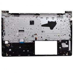 Carcasa superioara cu tastatura palmrest compatibila Laptop, HP, ProBook 650 G8, 655 G8, M22003-001, M22004-001, M22005-001, M49547-001, 4BX8QTATP30, iluminata, argintie, layout US