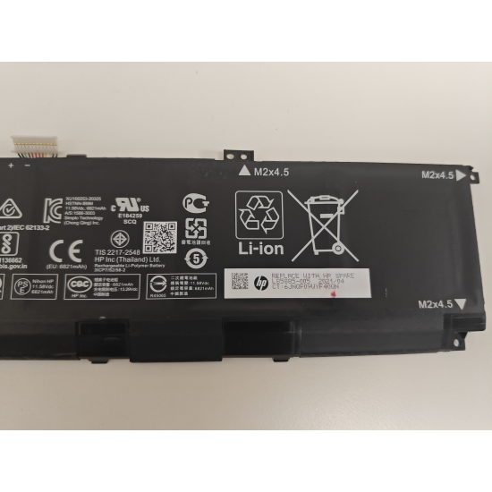 Baterie Laptop, HP, Envy 15-EP, 15T-EP, TPN-Q237, L85885-005, L85853-1C1, 3ICP7/52/58-2, HSTNN-IB9M, KL06XL, 11.58V, 6821mAh, 83.13Wh