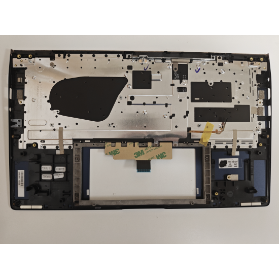 Carcasa superioara cu tastatura palmrest Laptop, Asus, ZenBook 14 UX434F, UX434FA, UX434FAC, UX434FAW, UX434FL, UX434FLC, UX434FQ, 90NB0RM1-R31GR0, 13NB0MP0M04011, 13N1-93A0331, UX434FQ-3B, iluminata, Royal Blue, layout US cu diacritice in greaca (GR)