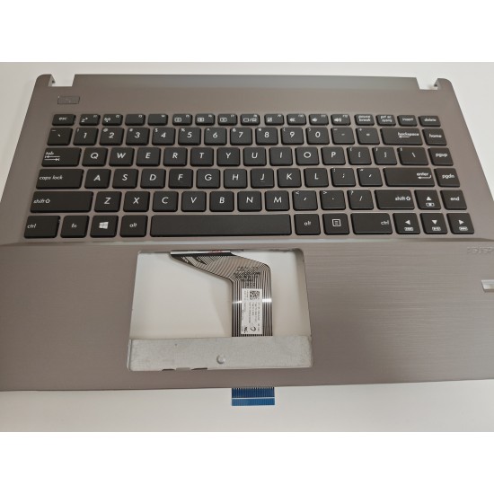 Carcasa superioara cu tastatura palmrest Laptop, ASUS, PRO P2440U, P2440UA, P2440UF, P2440UQ, 90NX0182-R31US0, 13N0-TBA0901, 13NX00U2AP0201, 13NX0032P02211, P2440UQ-1B, gri, layout US