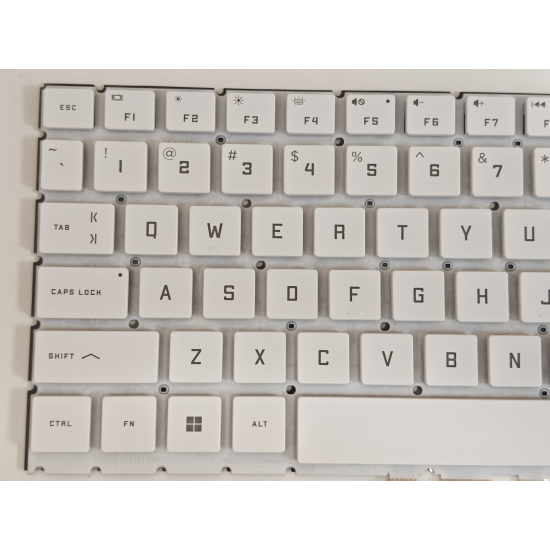 Tastatura palmrest Laptop Gaming, HP, OMEN 16-WD, 16T-WD, TPN-C168 iluminata, RGB, conector 20 pini, alba, layout US
