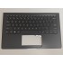 Carcasa superioara cu tastatura palmrest Laptop, Asus, ZenBook S UX391F, UX391FA, 90NB0D91-R31US0, 102-017H1LHD01C, 13N1-3V2US12, UX391UA-1A, iluminata, neagra, layout US