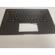 Carcasa superioara cu tastatura palmrest Laptop, Asus, ZenBook S UX391F, UX391FA, 90NB0D91-R31US0, 102-017H1LHD01C, 13N1-3V2US12, UX391UA-1A, iluminata, neagra, layout US