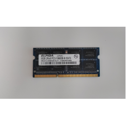Memorie RAM Laptop, Elpida, 8GB, 2Rx8, DDR3, PC3-10600S, 1333MHz, 1.5V, EBJ81UG8BAS0-DJ-F, CL9, Non-ECC, SODIMM, 204 pini