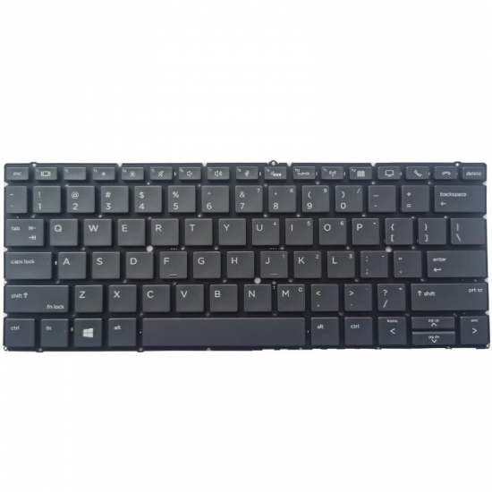 Tastatura Laptop, HP, EliteBook X360 830 G5, iluminata, neagra, layout US