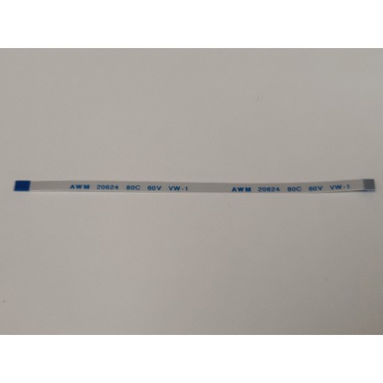 Cablu panglica AWM 20624 80C 60V VW-1, 0.5mm latime intre pini, 6 pini fata verso, 10cm lungime