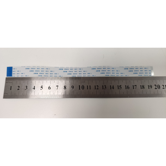 Cablu panglica AWM 20624 80C 60V VW-1, 0.5mm distanta intre pini, 26 pini fata verso, 20cm lungime. 1.35cm latime