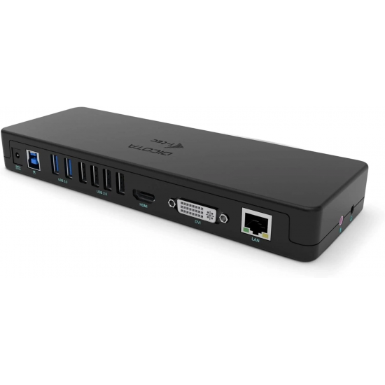 Docking station, Dicota i-tec, 11-in-1, USB-C/USB-A, HDMI, USB 2.0, USB 3.0, Thunderbolt, Dual Dock, HDMI, DVI + VGA