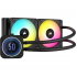 Cooler Procesor Corsair iCUE H100i Elite LCD XT, Răcire cu lichid AIO, Radiator 240mm, Ecran LCD, RGB, Intel LGA 1150/1151/1155/1200/1700/1851/2011/2066, AMD AM5/AM4, sTR4/sTRX4