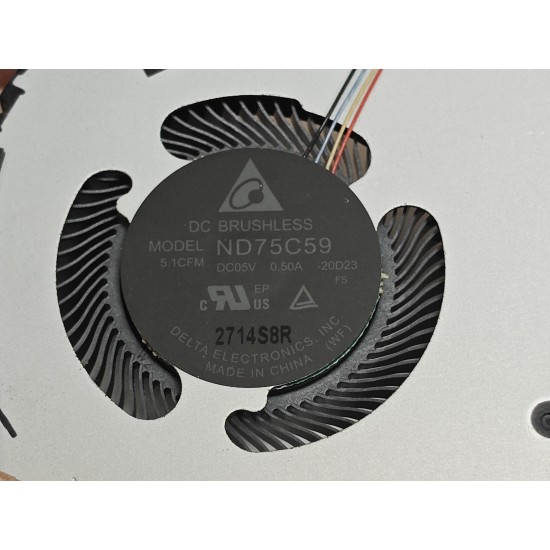 Cooler placa video Laptop, Dell, Precision 5550, P91F, P91F001, CN1MT, 0CN1MT, ND75C59-20D23, DC28000U2DL, 5V, 0.5A, GPU
