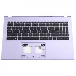 Carcasa superioara cu tastatura palmrest Laptop, Acer, Aspire 3 A315-59, 6B.K6SN2.001, AP3UI000460, AM3UI000500, PK133TY1A00, AEZYXR01010, HQ2101AH31007, NKI15131QQ, argintie, layout US