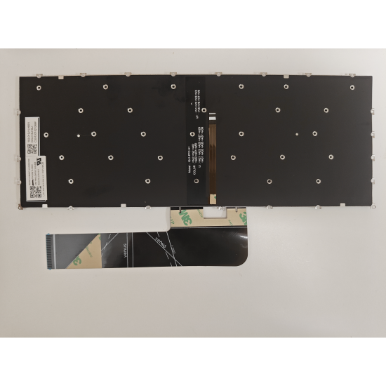 Tastatura Laptop, Lenovo, IdeaPad 1 14AMN7 Type 82VF, iluminata, maronie, layout US
