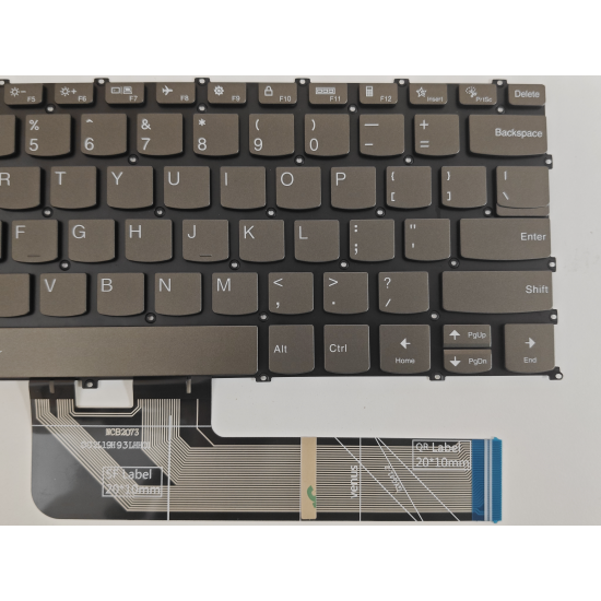 Tastatura Laptop, Lenovo, IdeaPad 1 14AMN7 Type 82VF, iluminata, maronie, layout US