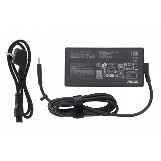 Incarcator Laptop Gaming, Asus, TUF F16 FA608U, FA608UM, 0A001-01121800, A25-200P2A, 20V, 1A, 200W, mufa drepunghiulara 8.0x4.0mm