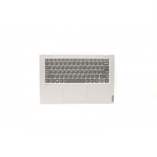 Carcasa superioara cu tastatura palmrest Laptop, Lenovo, IdeaPad Flex-14API Type 81SS, 5CB0S17478, AP2GA000A10, ET2GA000100, Platinum Grey, layout US