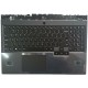 Carcasa superioara cu tastatura palmrest Laptop Gaming, Lenovo, Legion 5-15IMH05 Type 82AU, 5CB0Z26914, AP1HV000700, AM1HV000300, ET1P2000110, iluminata, RGB, 20 pini, gri inchis, layout US