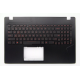Carcasa superioara cu tastatura palmrest Laptop Gaming, Asus, ROG 90NB0DW4-R30US0, 90NB0DC7-R30010, 90NB0DW7-R30US0, 13N1-0BA0T11, 13N1-0BA0F11, iluminare rosie, neagra, layout US