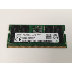 Memorie RAM Laptop, SK hynix, 16GB, 1Rx8, DDR5, PC5-44800, 5600MHz, 1.1V, HMCG78AGBSA092N, CL46, Non-ECC, SODIMM, 262 pini
