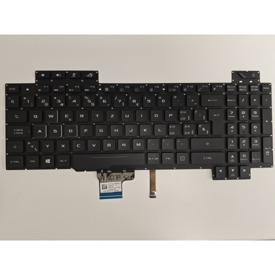 Tastatura Laptop, Asus, ROG Strix GL503VS, iluminata, RGB, layout UK