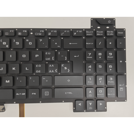 Tastatura Laptop, Asus, ROG Strix GL503VS, iluminata, RGB, layout UK