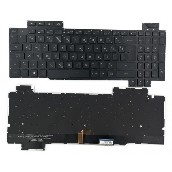 Tastatura Laptop, Asus, ROG Strix GL503VS, iluminata, RGB, layout UK