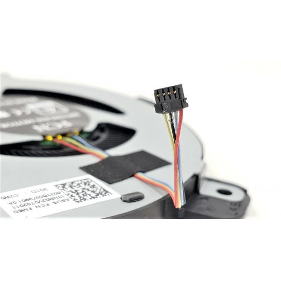 Cooler procesor Laptop Gaming, Asus, ROG Zephyrus G GA502D, GA502DU, 13NR03V0T02011, DFS5K12115491P-FM6D, 6033B0079901 0A, 5V, 0.5A, CPU