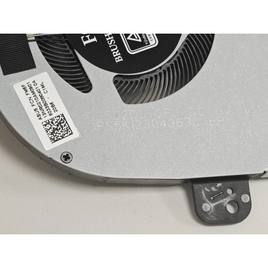 Cooler procesor Laptop Gaming, Asus, ROG Zephyrus M GU502D, GU502DU, 13NR0210AM0901, DFS5K12304363C-FM6F, 6033B0080401 0A, 5V, 0.5A, GPU