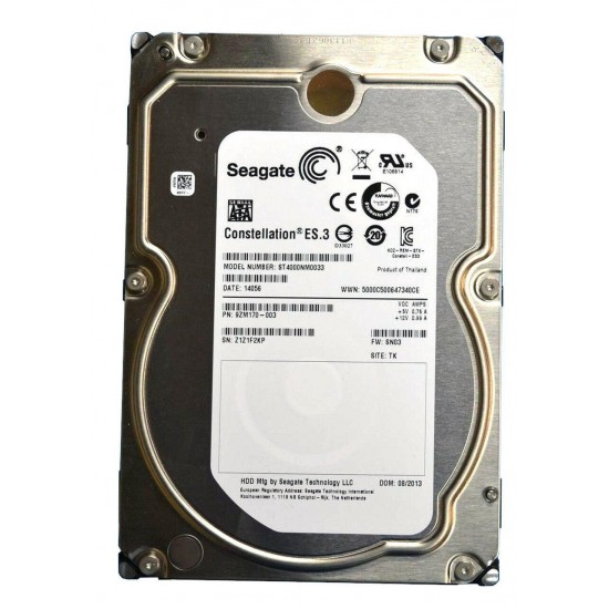 Hard Disk Seagate Constellation ES.3, 4TB, 7200rpm 128MB SATA3, ST4000NM0033, 3.5 inch, HDD pentru Desktop / PC / Server / Enterprise /Datacenter, bulk