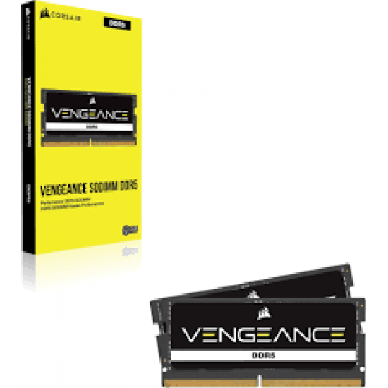 Kit Memorie Ram Laptop Corsair Vengeance, 32GB, (2x16GB), DDR5, 4800Mhz, PC5-4800B, CMSX32GX5M2A4800C40, PC5-38400, CL40, Dual Channel, 1.1V, Non-ECC, SODIMM,  262 pini