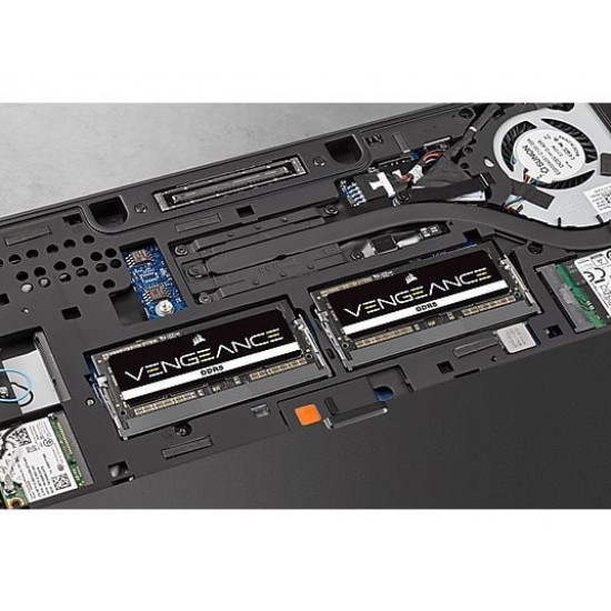 Kit Memorie Ram Laptop Corsair Vengeance, 32GB, (2x16GB), DDR5, 4800Mhz, PC5-4800B, CMSX32GX5M2A4800C40, PC5-38400, CL40, Dual Channel, 1.1V, Non-ECC, SODIMM,  262 pini