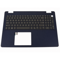 Carcasa superioara cu tastatura palmrest Laptop, Dell, Inspiron 5593, 5594, VG7Y2, 0VG7Y2, 5JK43, 1FRFK, AP2RI0004B0, FA2RI000BB0, CN-05JK43-JTN00-08F-J2V5-A01, CN-0V3KJ0-CMC00-08M-1776-A01, 592282310009, iluminata, albastra layout US